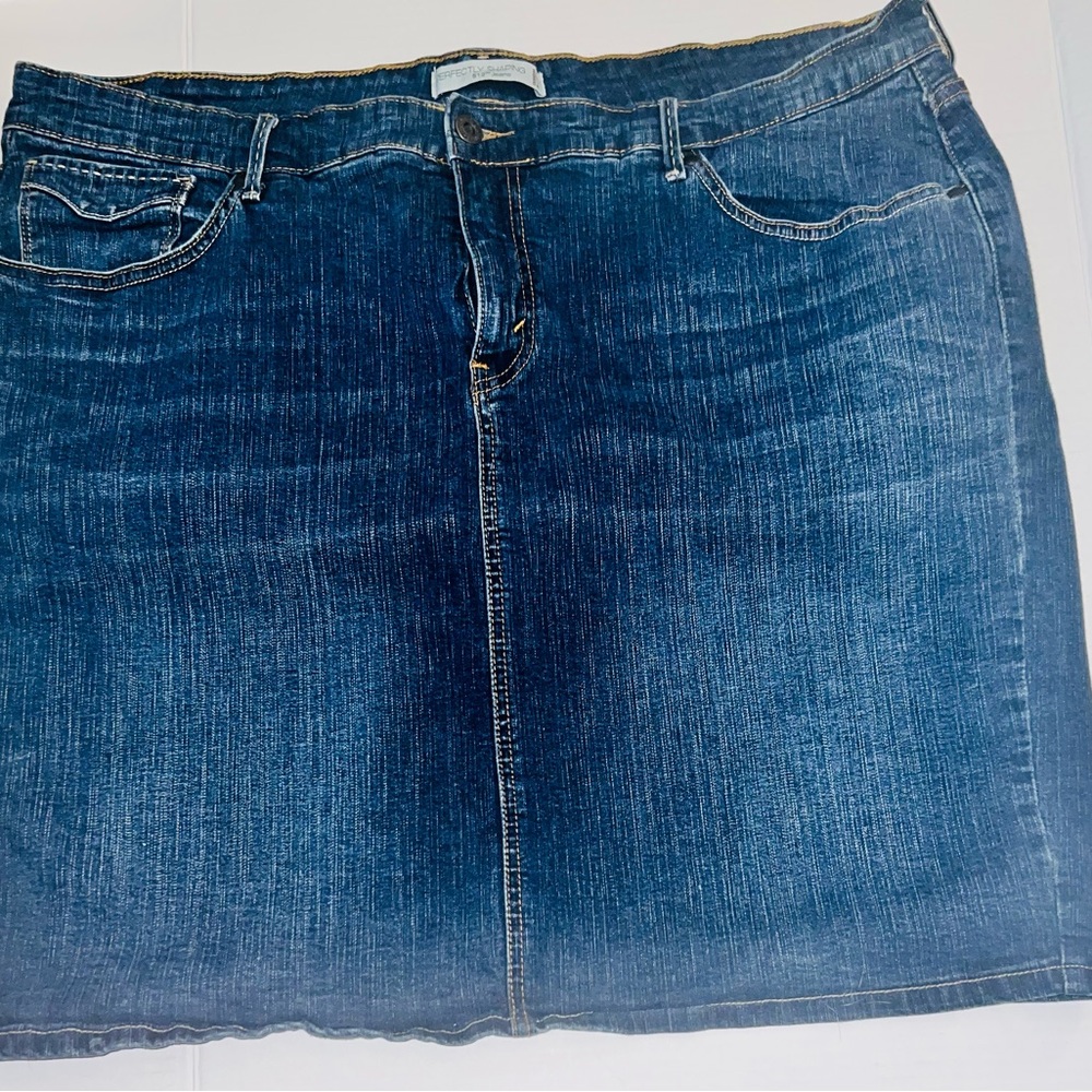 Levi's Blue Denim Mini Skirt
